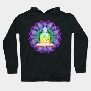 Color Mandala with Buddha Hoodie